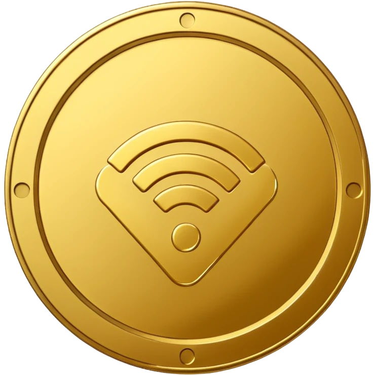 wifi money coin  emoji