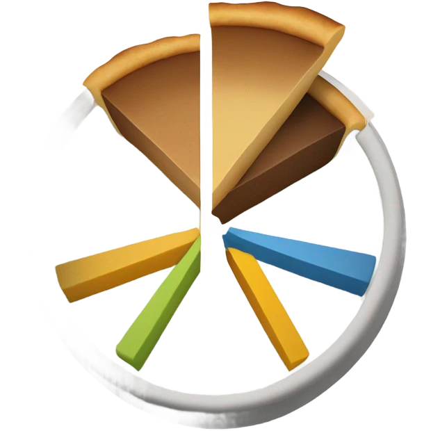 Pie chart 70 30 emoji