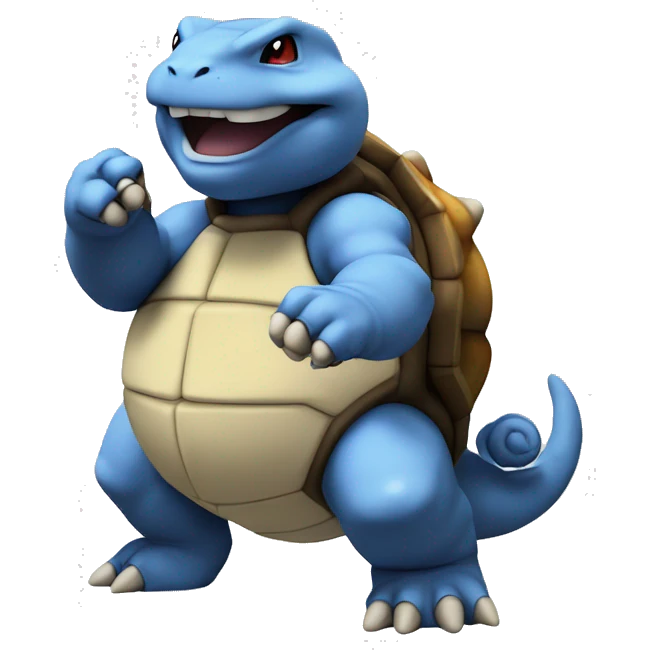 blastoise making okay emoji