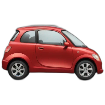 Voiture sur un immeuble emoji