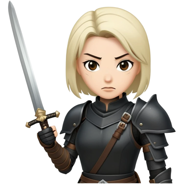 Sword fighting woman assassin emoji