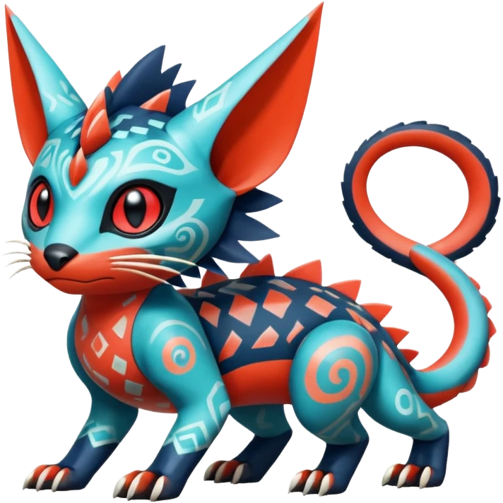  exotic tropical cyber-Sleuth-Loyd-Garmaddon-Litten-Linoone-Noibat-Fakémon-Pokémon-Vernid-creature emoji