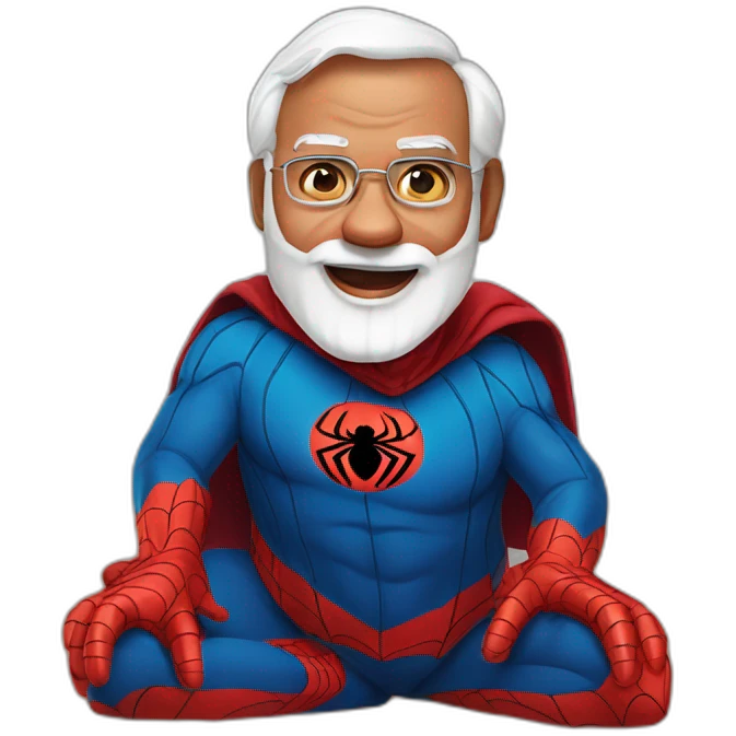spider-man narendra modi  emoji