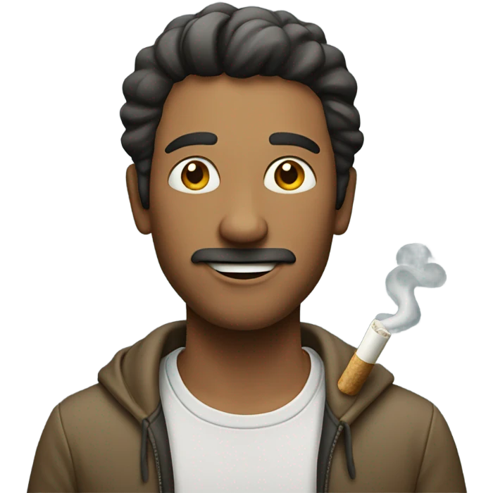 Man with joint emoji