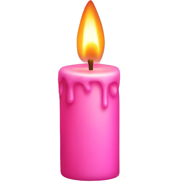 Pink Candle  emoji