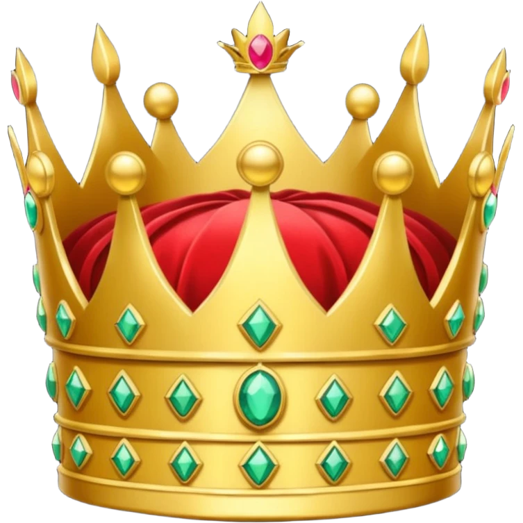 create an icon of an emperor crown with amazing details and looks insane emoji