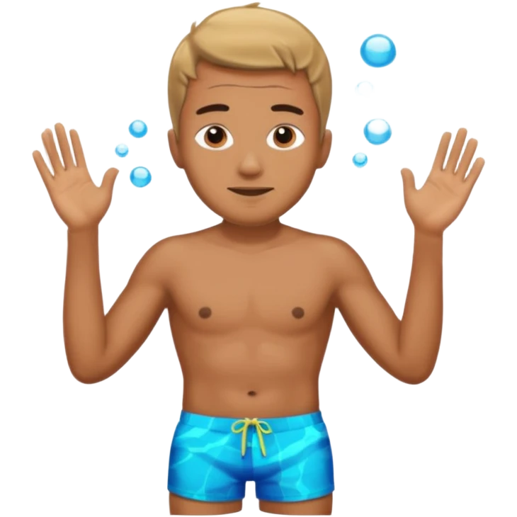 Underwater man emoji