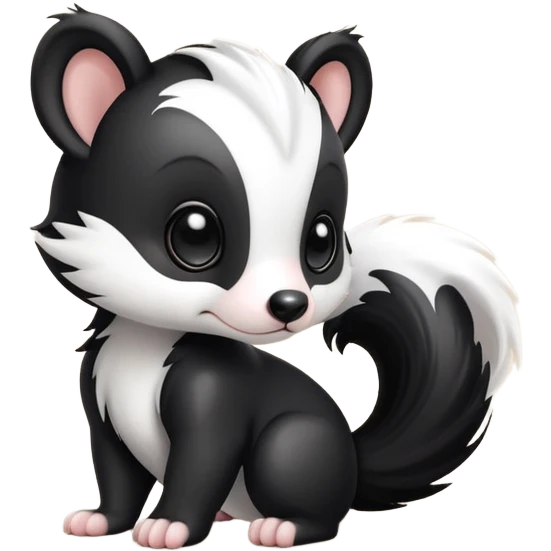 Skunk puppy emoji