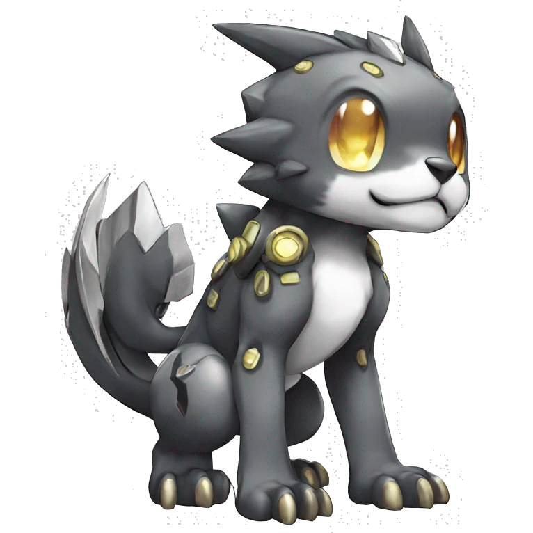 cute cool edgy shiny Digimon-Fakemon-animal full body emoji