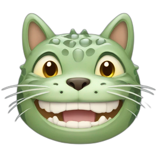 Cat crocodile crying emoji