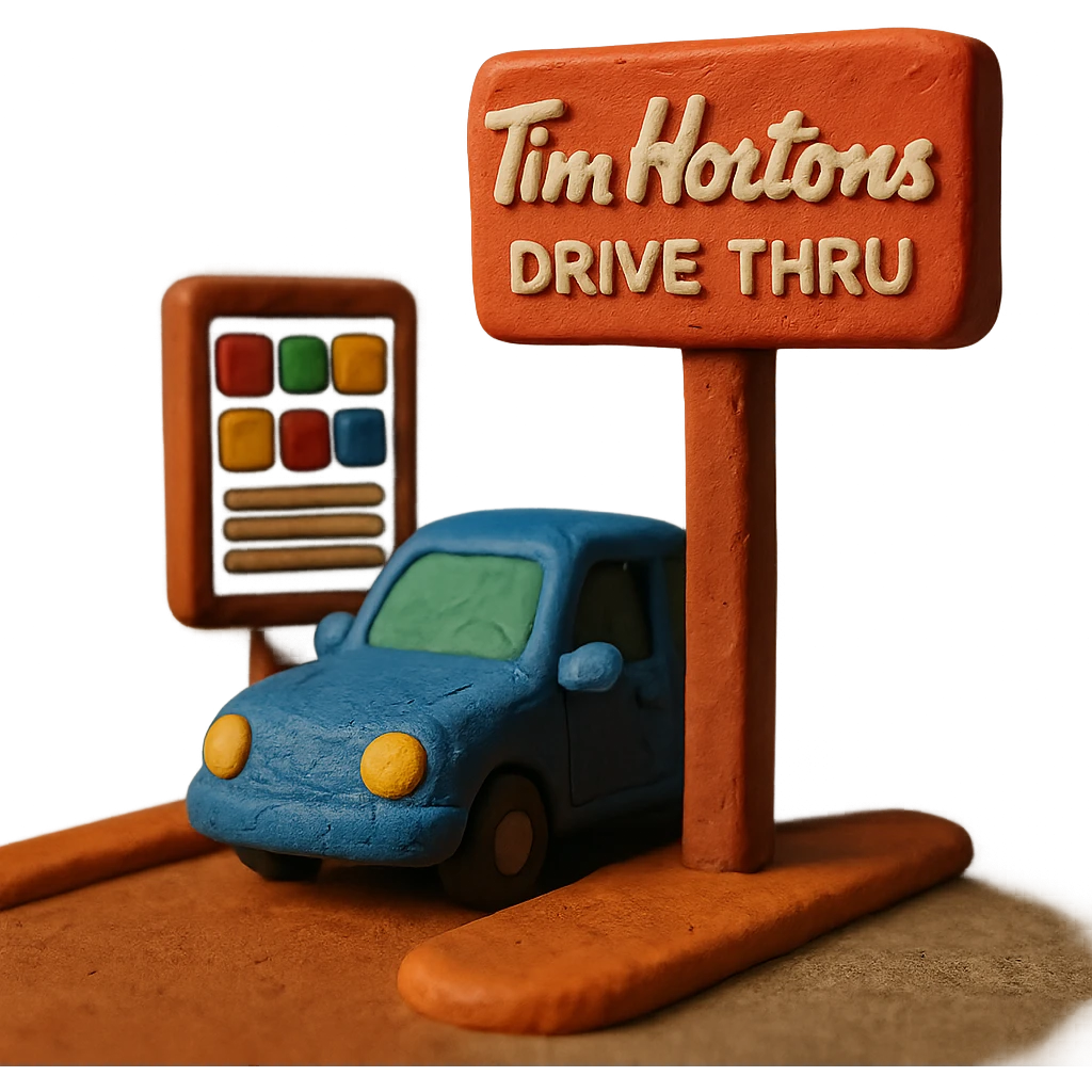 Tim Hortons drive-thru emoji