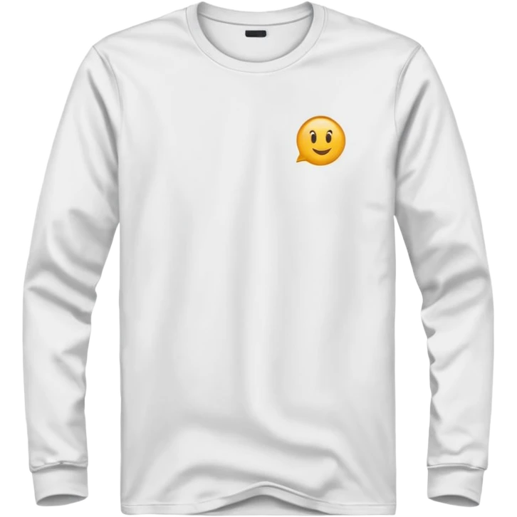 basic long-sleeve t-shirt, minimal, no logo emoji