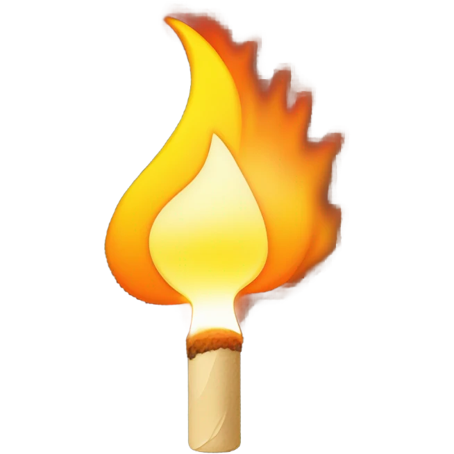 lit match emoji