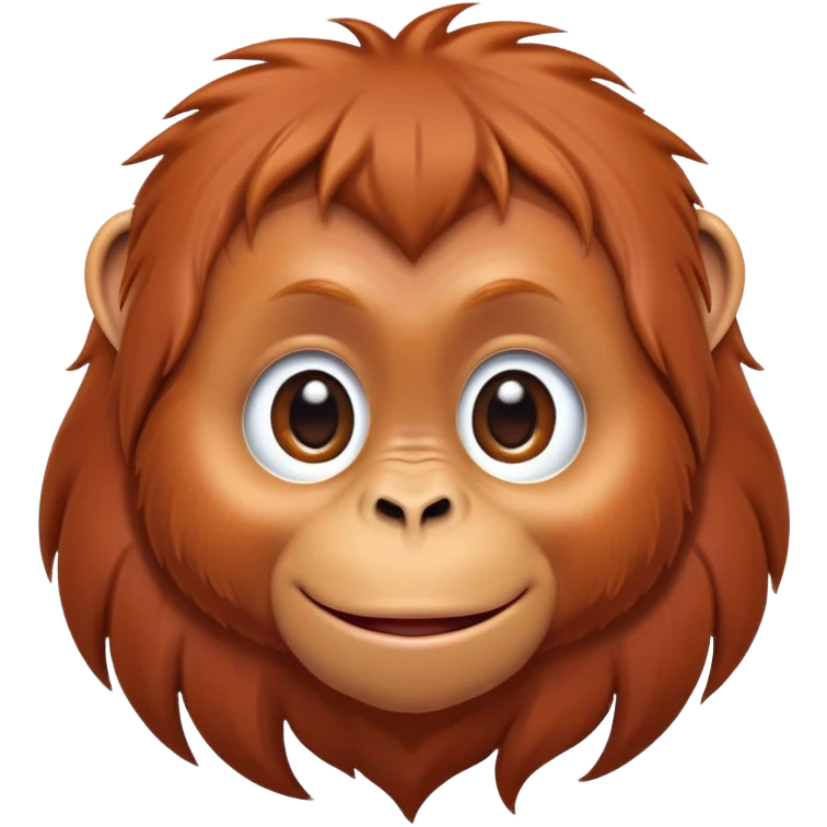 cinematic-cute-orangutan-baby-portrait-emoji,-head-tilted-playfully-and-inquisitively,-with-a-gentle,-expressive-face-accented-by-soft,-flowing-fur-and-round,-sparkling-eyes-brimming-with-warmth,-simplified-yet-irresistibly-adorable-feature emoji