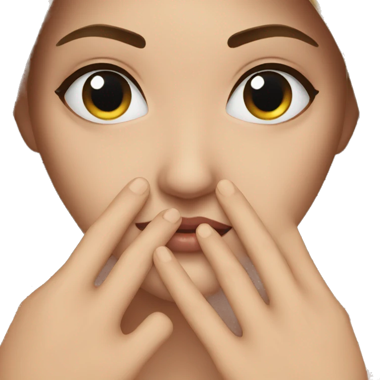 Middle and ring finger emoji