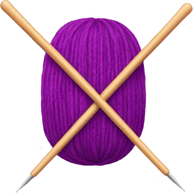 Knitting needles emoji
