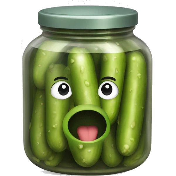 a pickle emoji