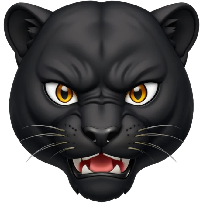 angry panther bust  emoji
