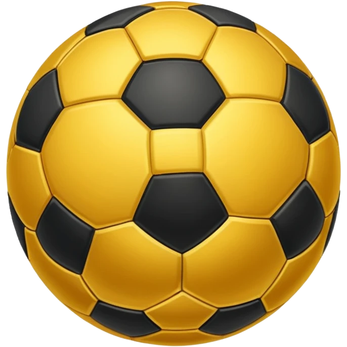 Golden soccer ball emoji