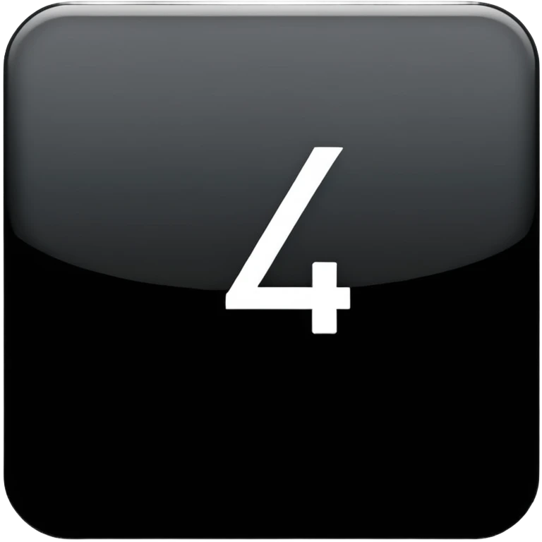 Number "4" emoji
