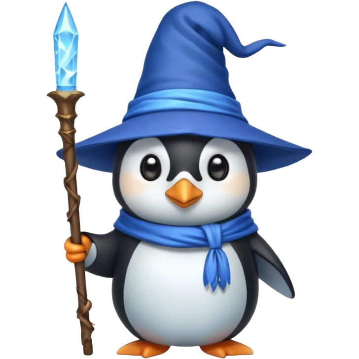 Penguin Wizard emoji