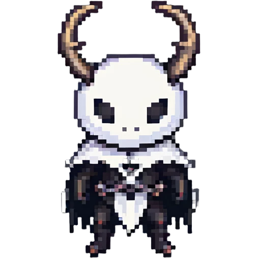 Hollow Knight character in pixel art style emoji