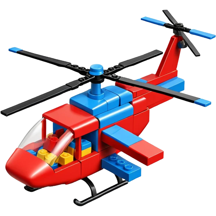 lego blocks helicopter 🚁 emoji