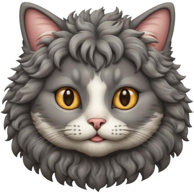 cat with curly hair emoji