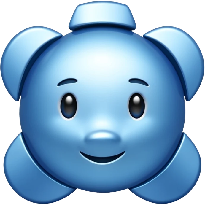 Blue sigma emoji