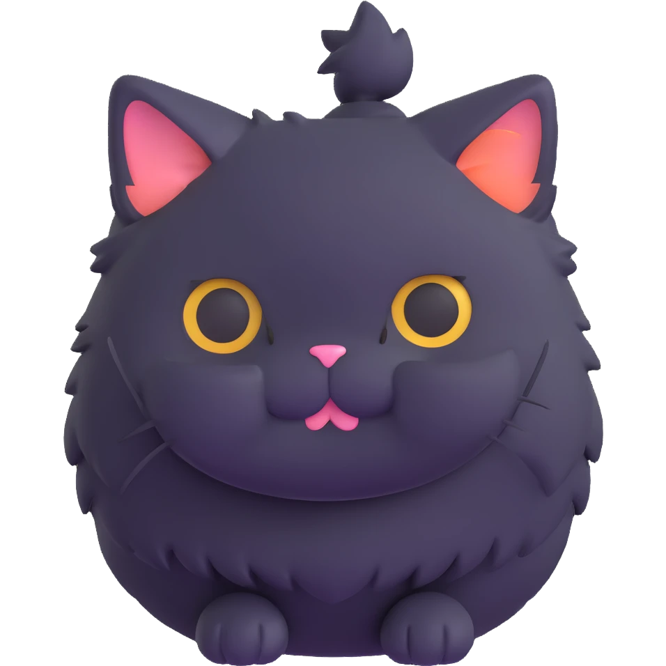 cute fluffy cat emoji