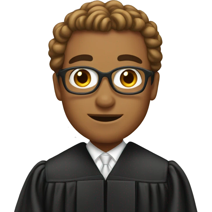 Judge presiding over marriage  emoji