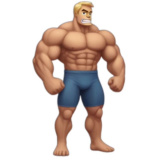 Muscle man emoji