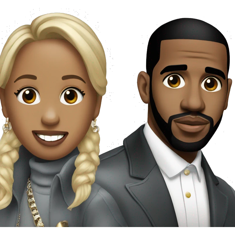 p diddy with drake emoji