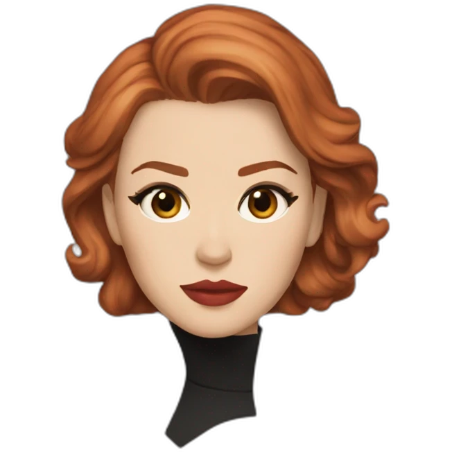 Scarlett Johansson as natasha romanov emoji