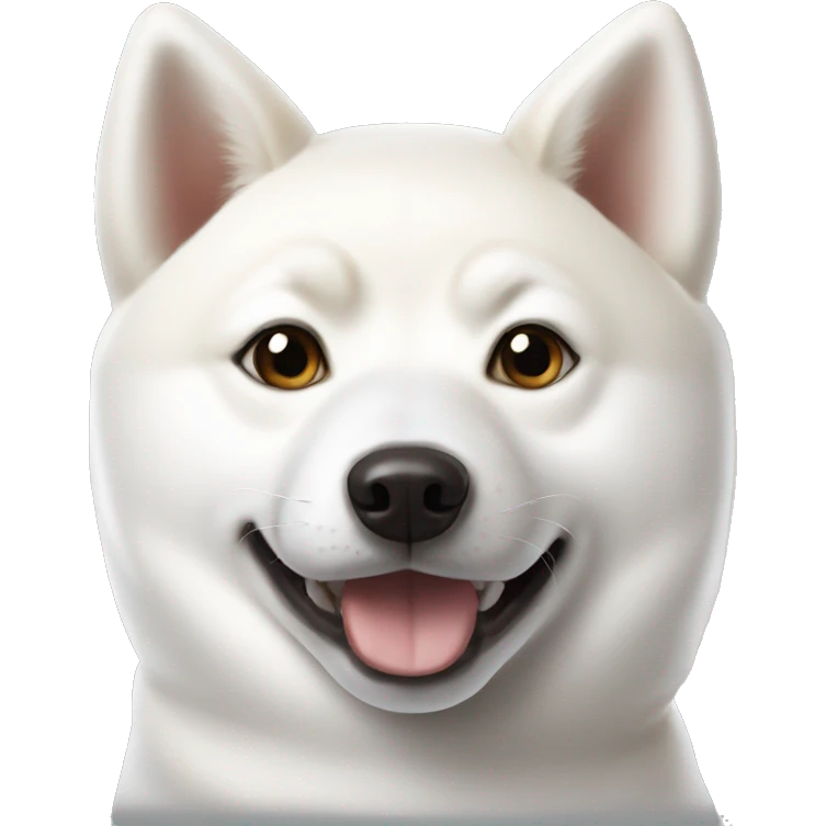 White shiba inu emoji