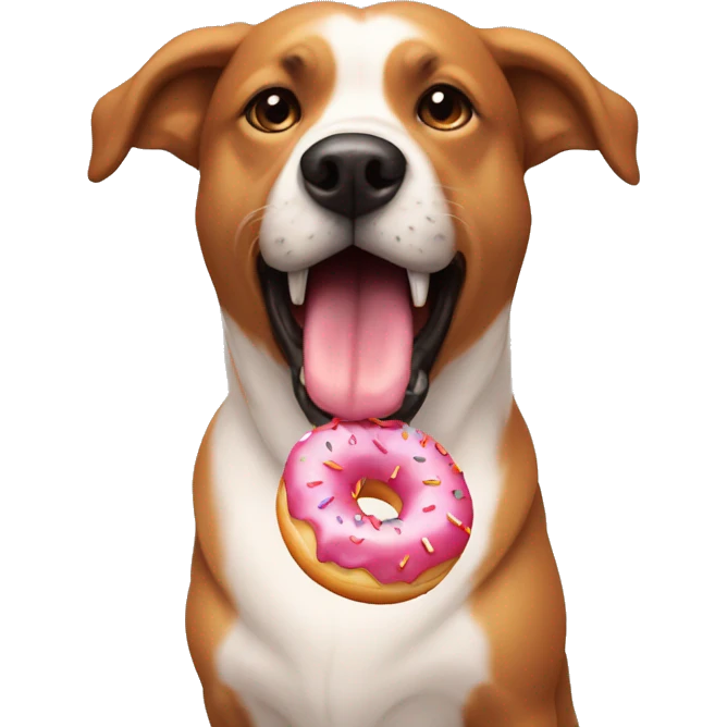 Dog bite a donuts emoji