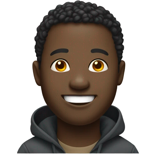 black man with downsyndrom emoji