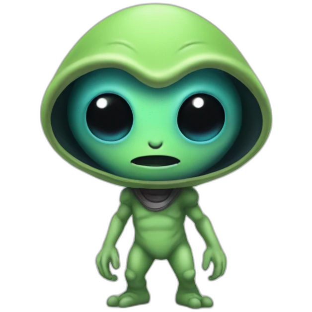 Alien waliking  emoji