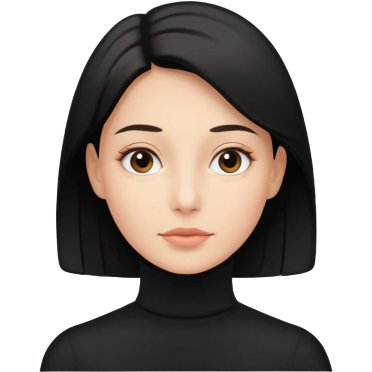 검정 목폴라만 emoji