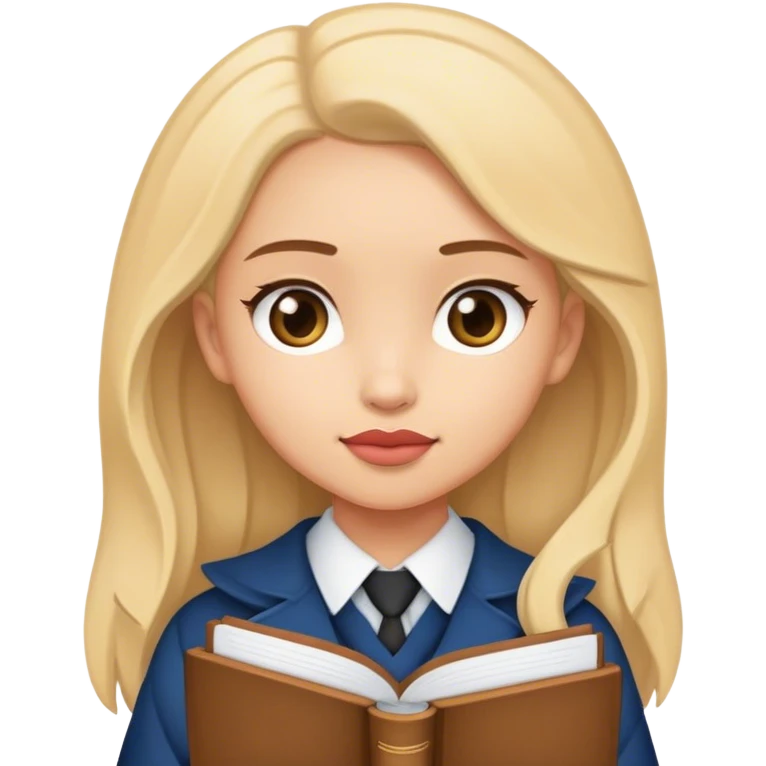girl holding dean list emoji