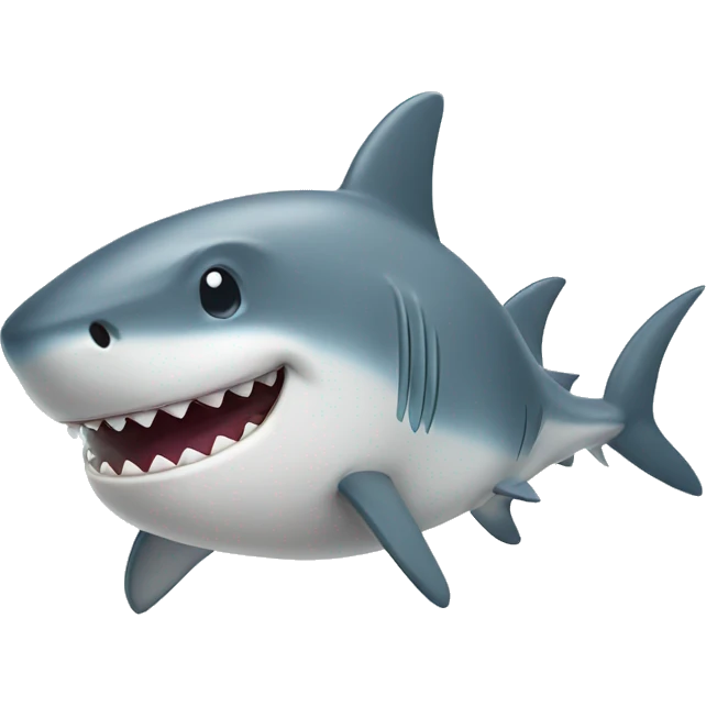 cute shark emoji