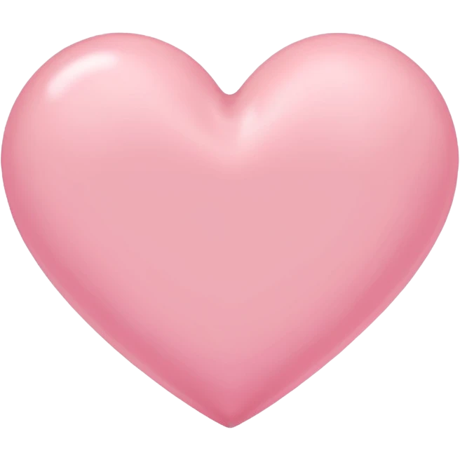 A pink pastel colour heart  emoji