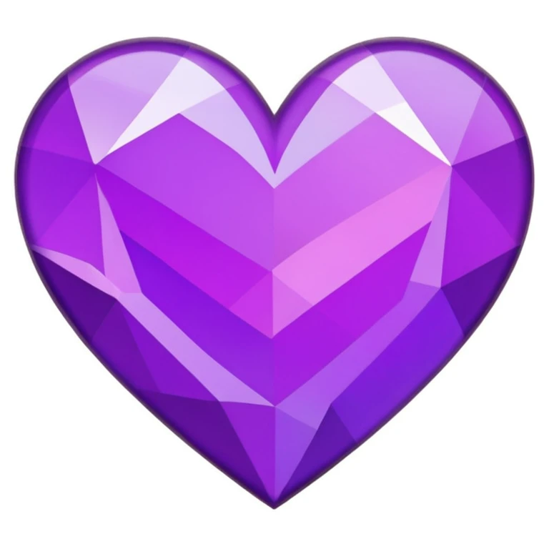 purple heart with a mosaic pattern emoji