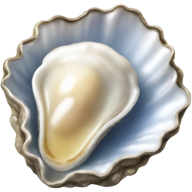 Wet oyster without shell emoji