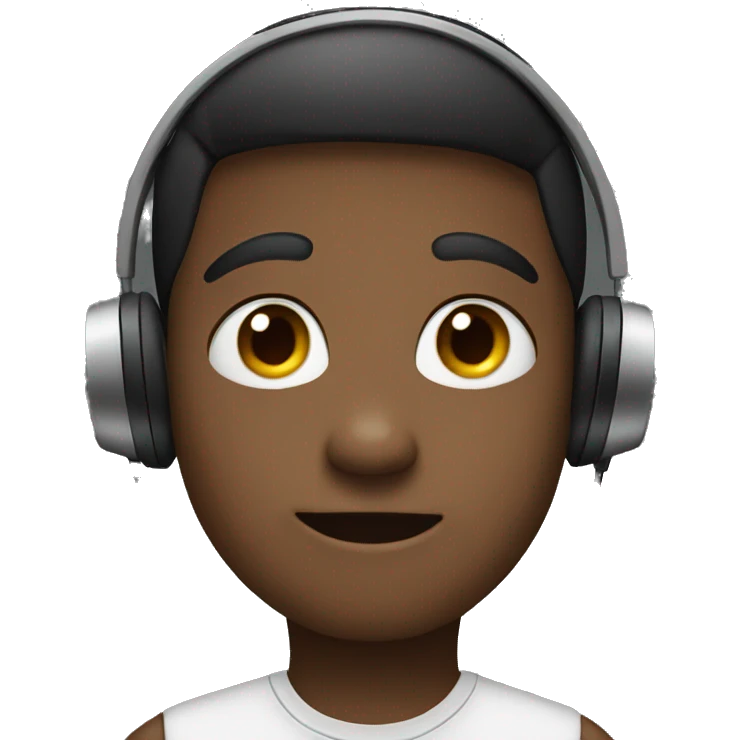 boy with earphones emoji