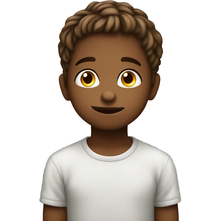 Very cute child who is a little sad and smiles on his face. A butiful background  emoji