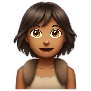 Girl Mowgli  emoji
