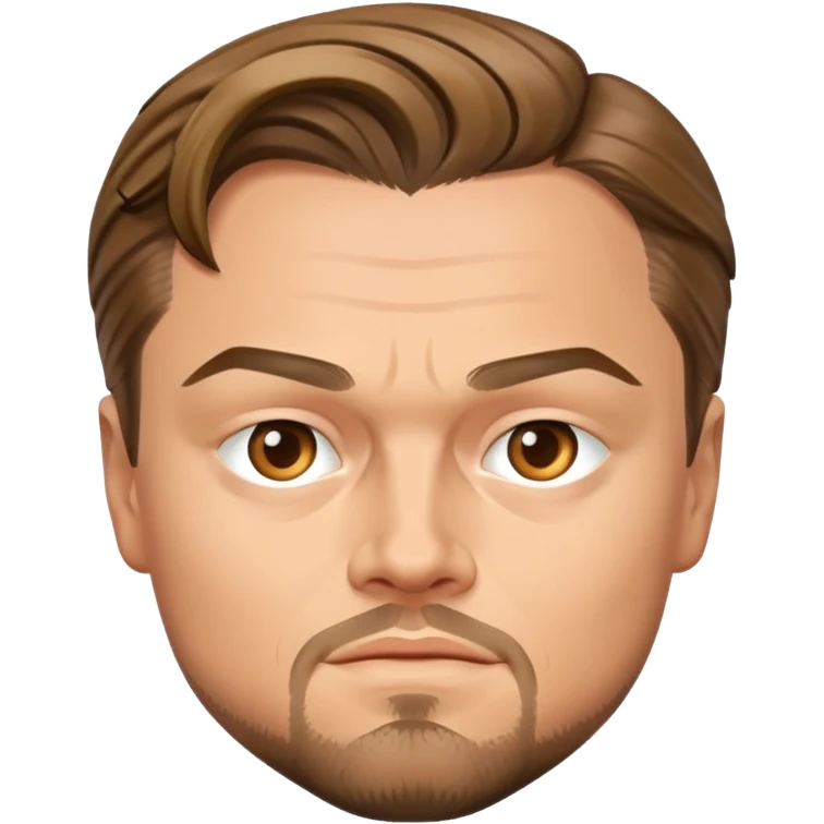 Leonardo DiCaprio celebrity portrait emoji