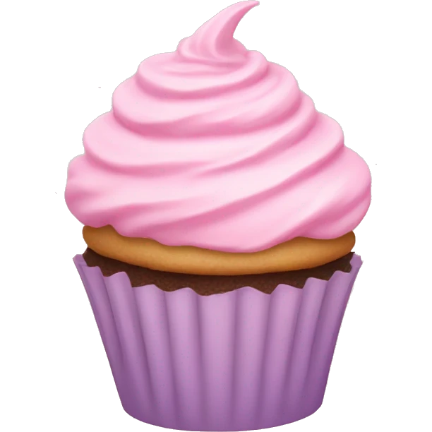 Pastel pink cupcake  emoji