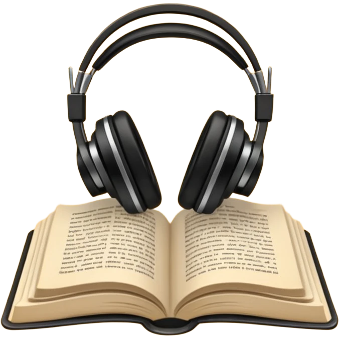 headphone book emoji